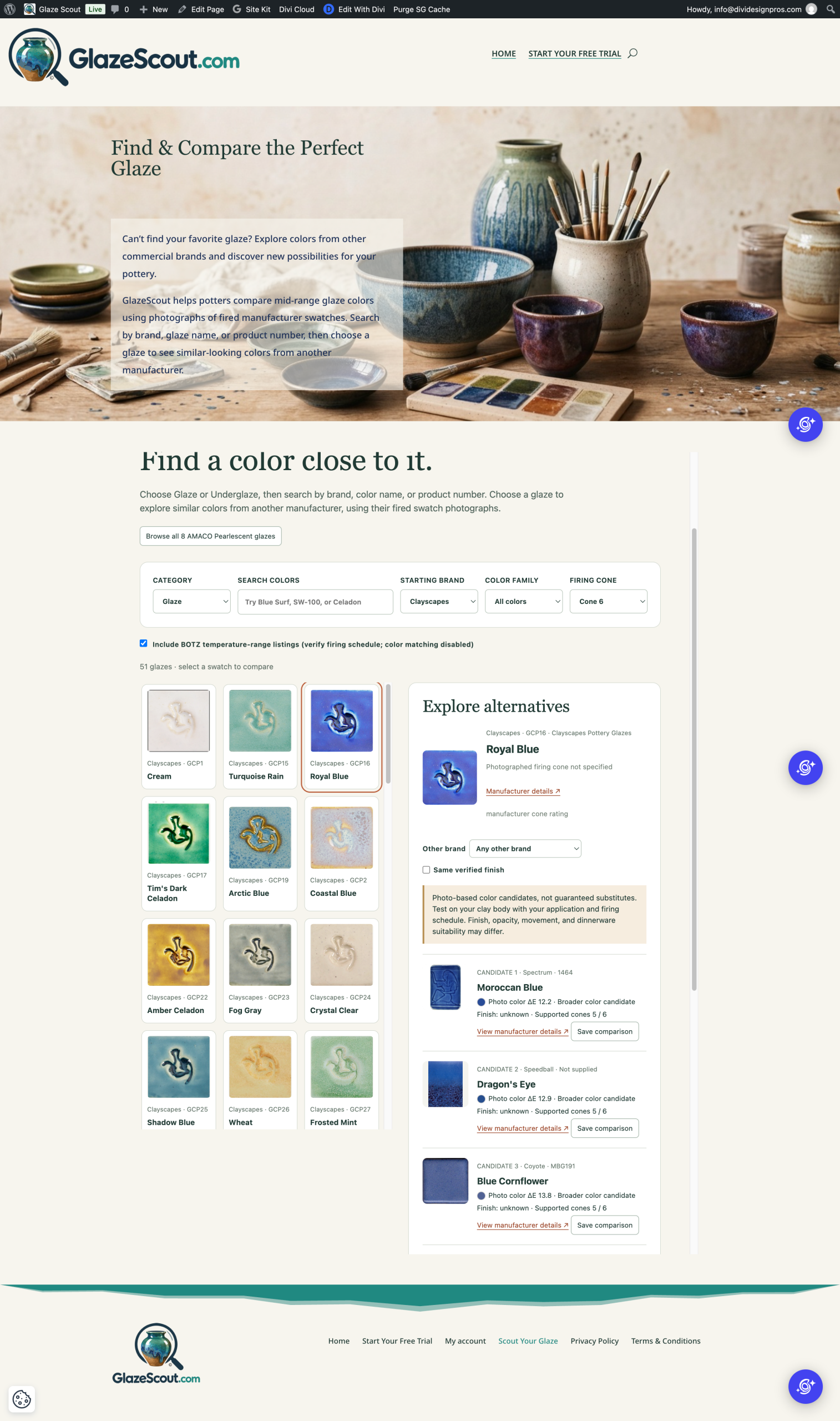 Glaze Scout